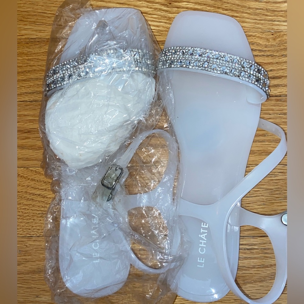Embellished Jelly Sandals